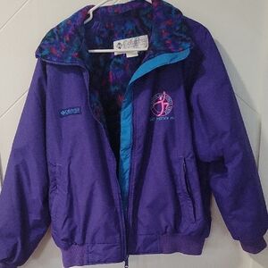 VINTAGE Columbia Vibrant Purple Puffer Jacket